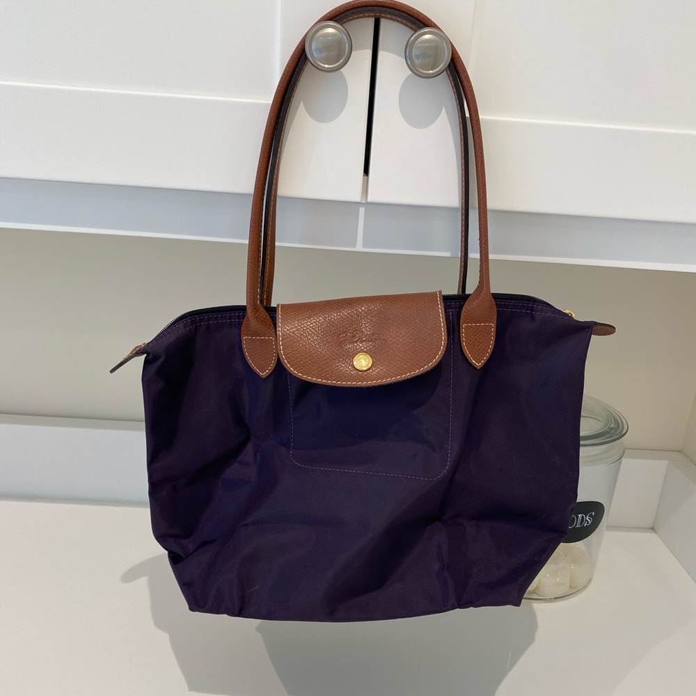 Long Champ purple bag